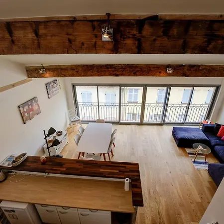 Top Floor Duplex Apt/rooftop Views/mins To Beach Antibes